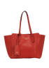 Medium Sling Tote, &pound;450, Handbags, Red, Leather, Front view